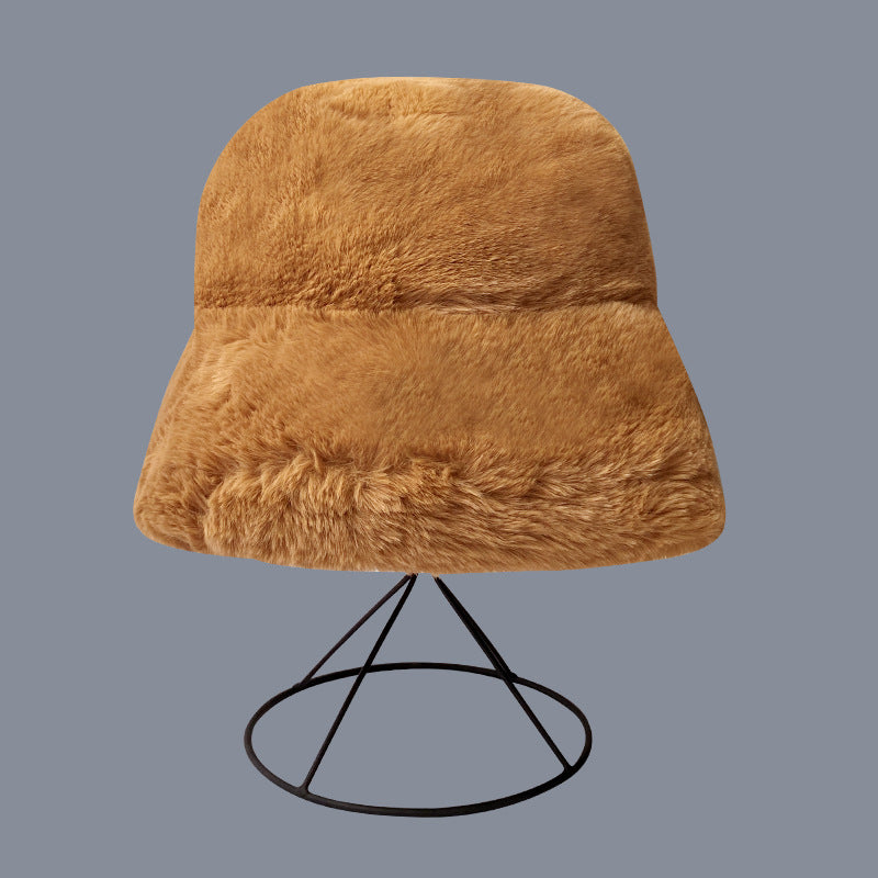 Women's All-match Cold Protection Warm Fisherman Hat Plush Basin Hat
