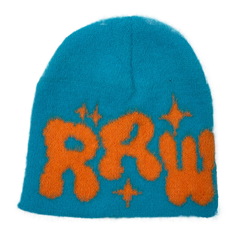 New Mink-like Knitted Jacquard Hat