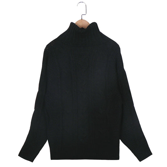 Ensfarvet Casual Langærmet Sweater Top Vintage