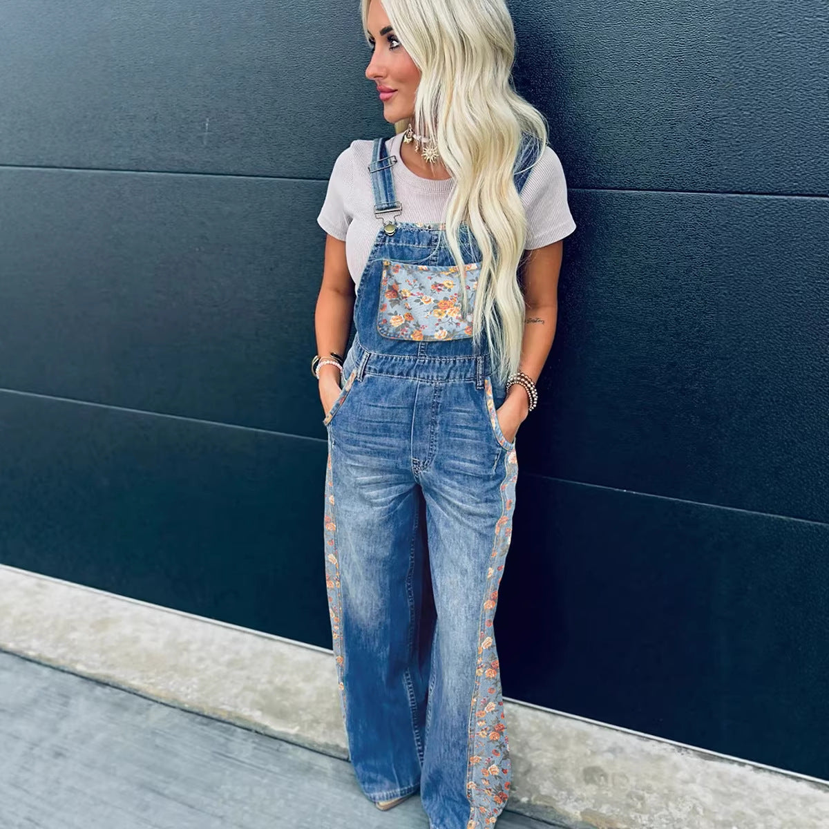 New Winter High Waisted Denim Overalls