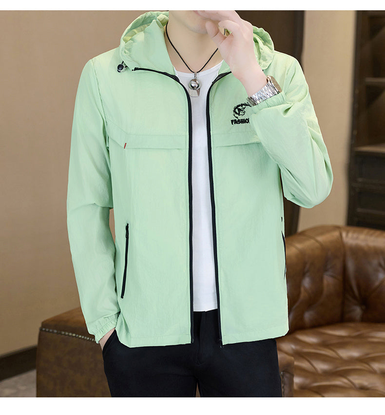 Men's Lightweight Breathable UV Protection Hooded Jacket