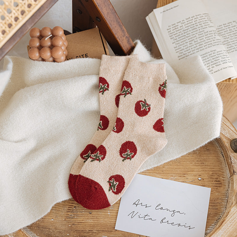 Printing Keep Warm Winter Women Socks