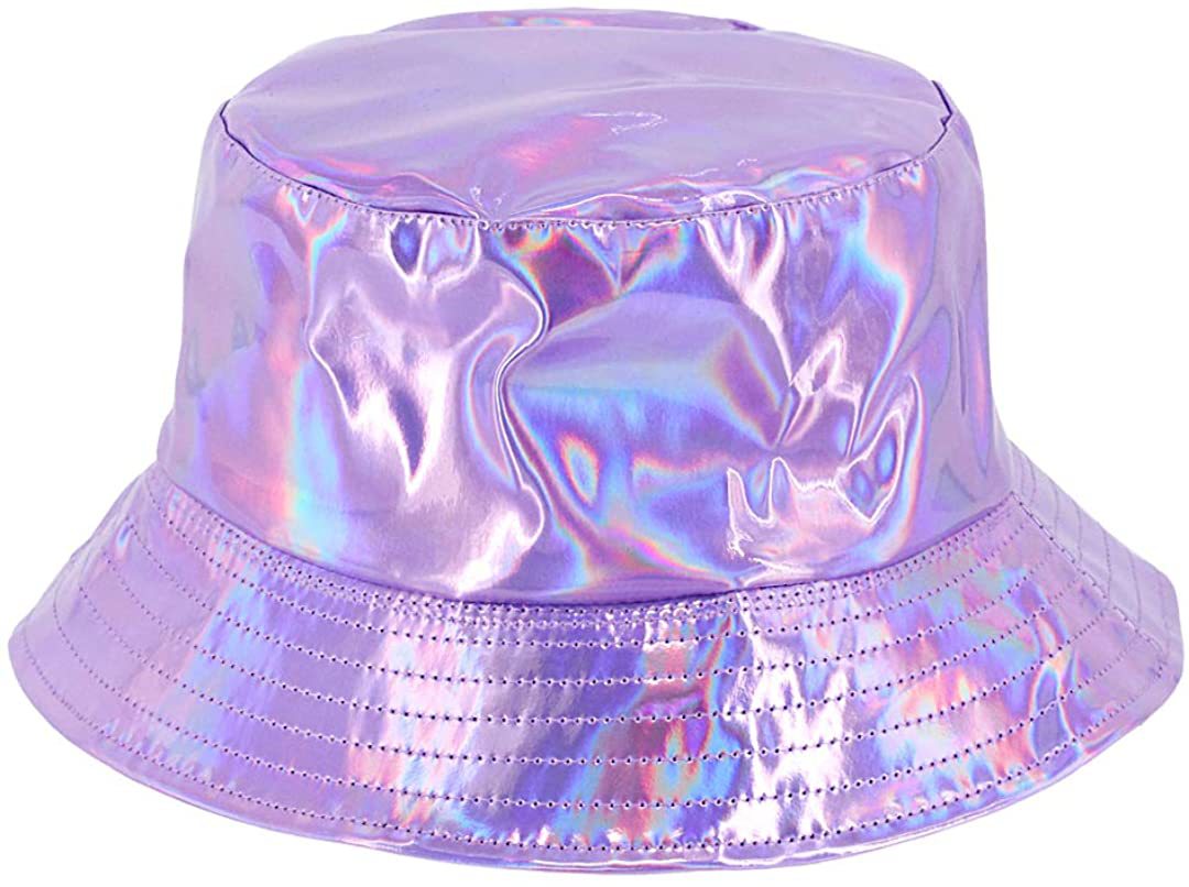 PU Laser Fisherman Hat For Men And Women On The Street