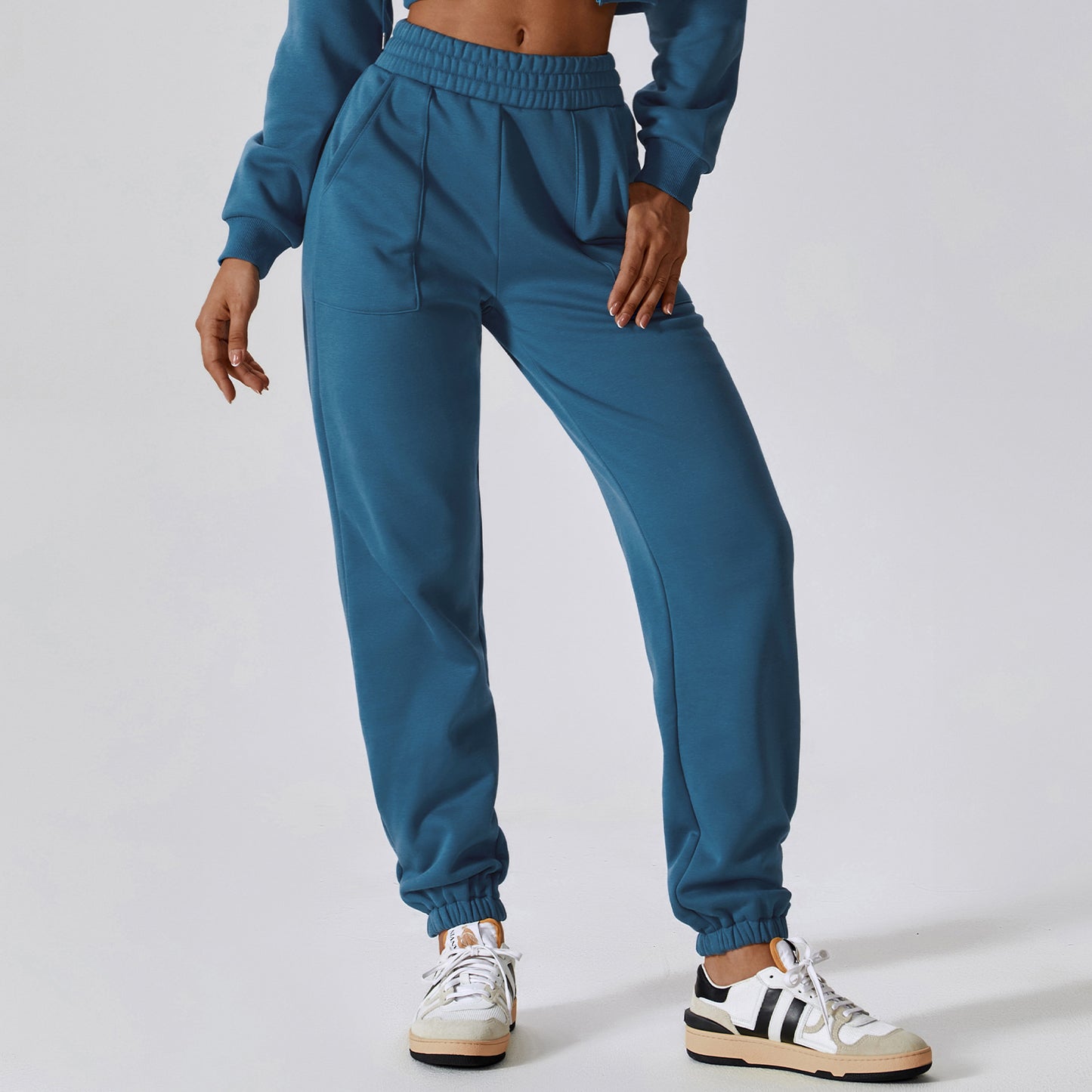 Polar Velvet Sport Sweatpants Women's Loose Straight Casual Pants