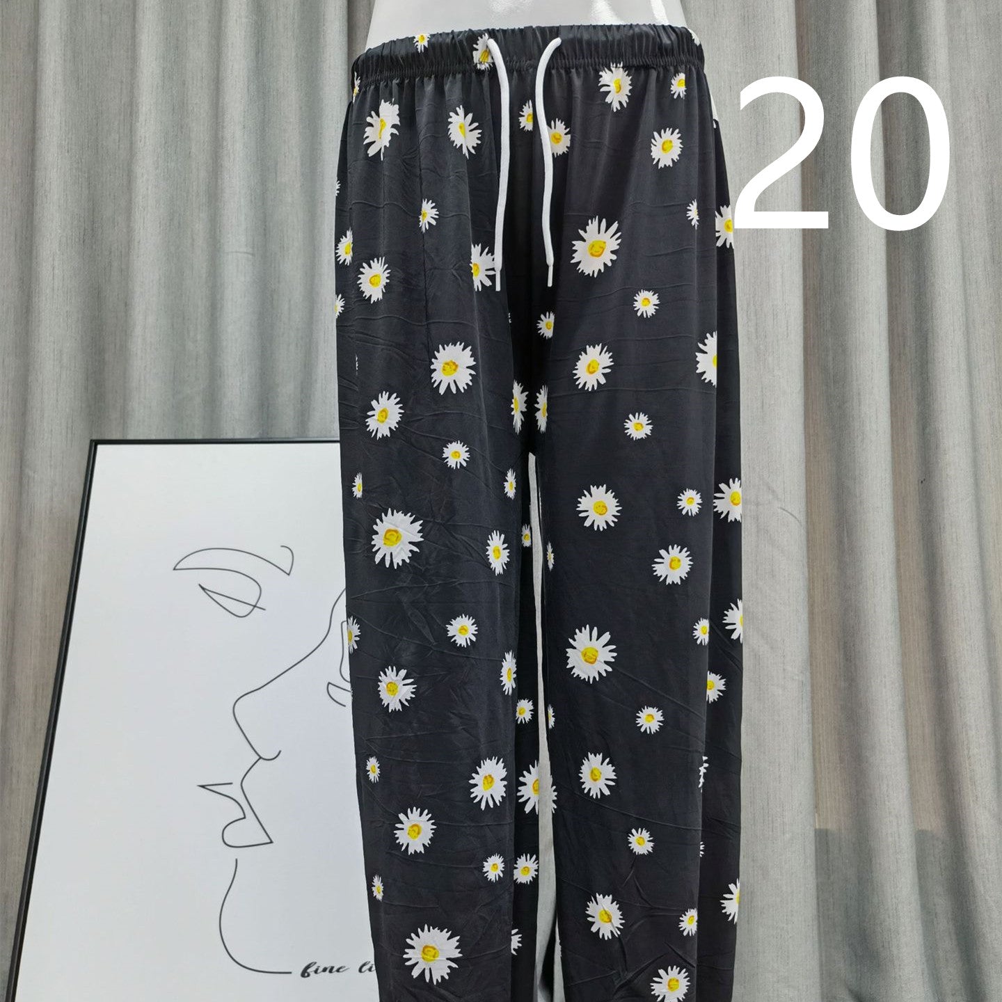 Women's Loose Drawstring High Waist Lantern Slacks
