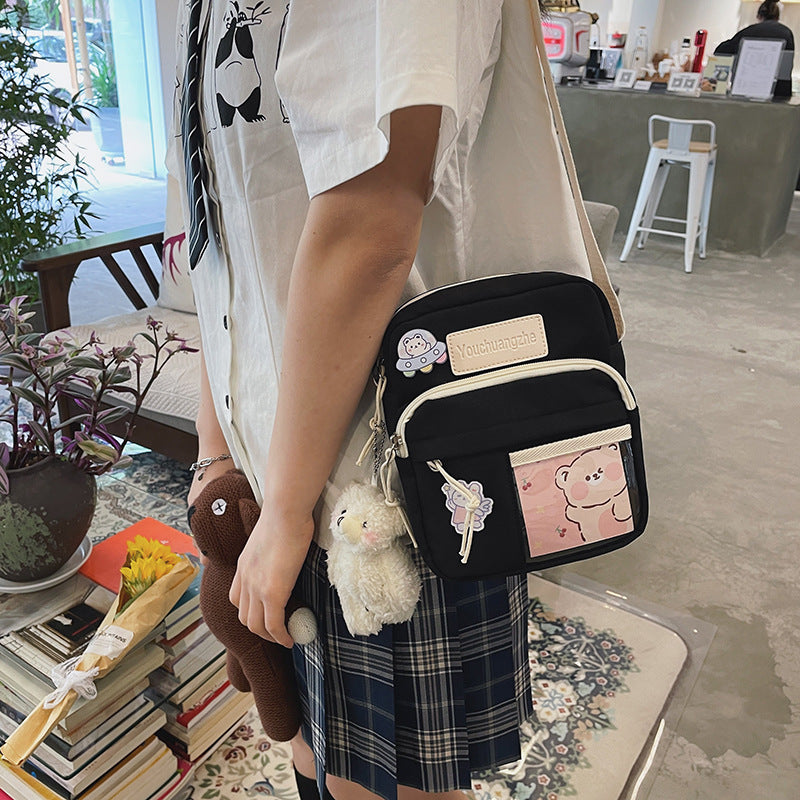 Cute Creative Transparent Student Cross-body Casual Simple Shoulder Bag