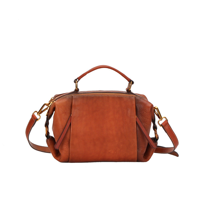 Genuine Leather Women's Bag, Ladies Shoulder Bag, Top Grain Leather Large Capacity Handbag