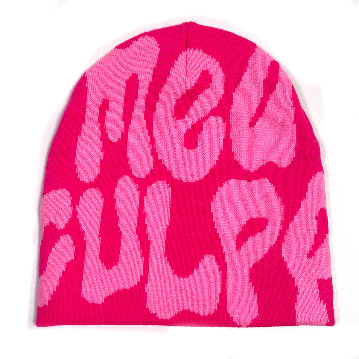 Jacquard Double-sided Acrylic Knitted Hat Without Curling Edges