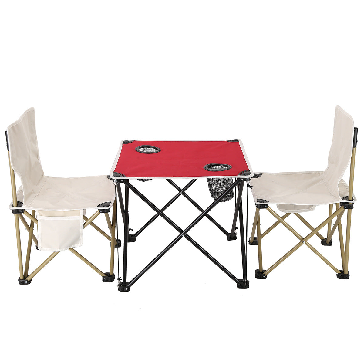 Outdoor Folding Table And Chair Set Made From Waterproof Oxford Fabricperfect For Camping Barbecues Sketching And Fishing