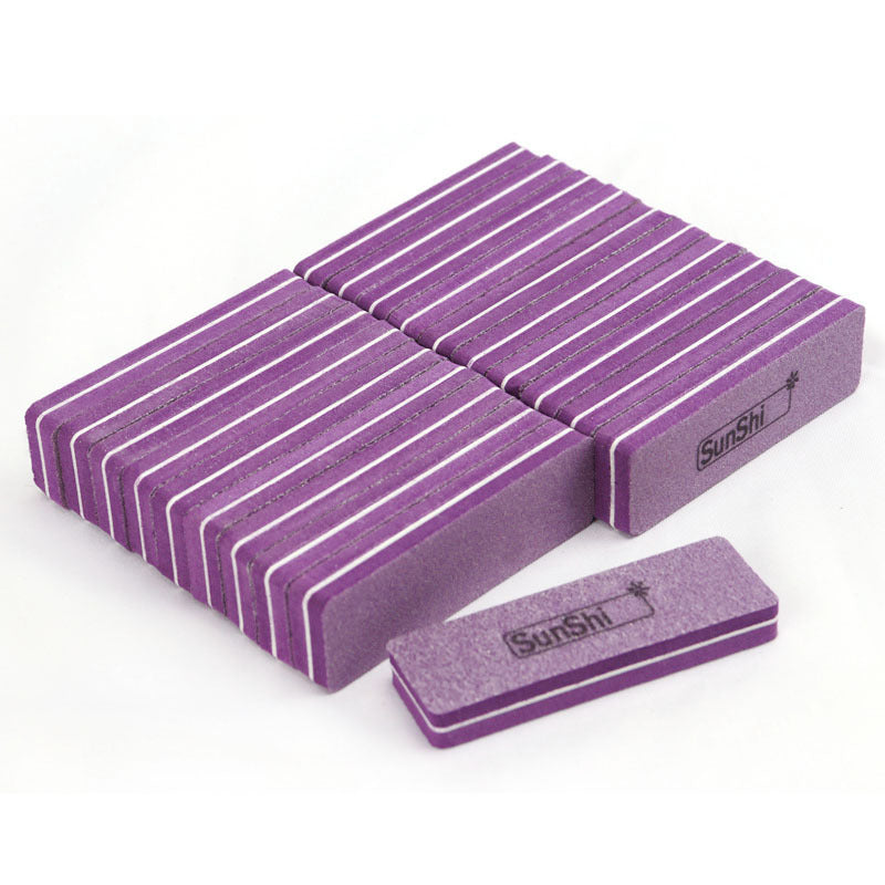 Manicure Mini Short Square Sponge Nail File No Sand Shedding
