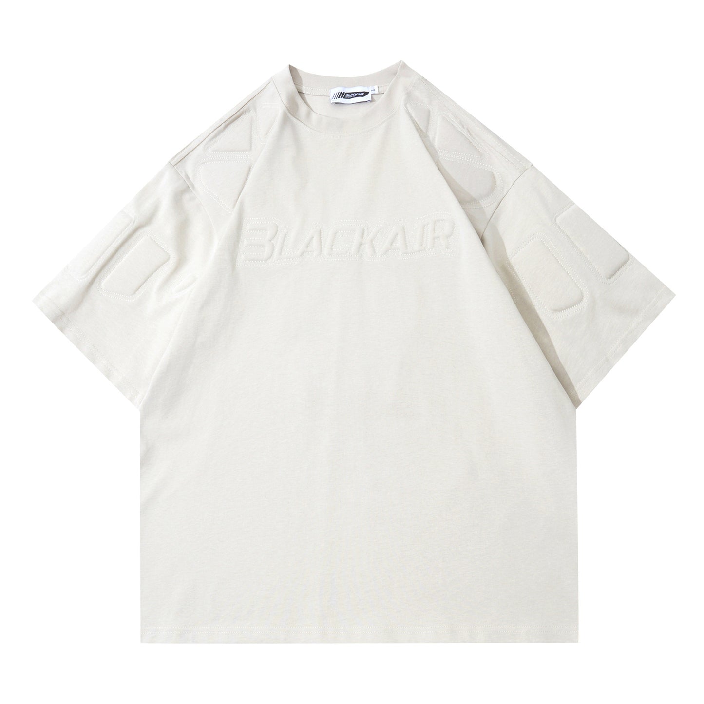 Cotton Base Shirt Solid Color Loose Casual Short-sleeved T-shirt Men