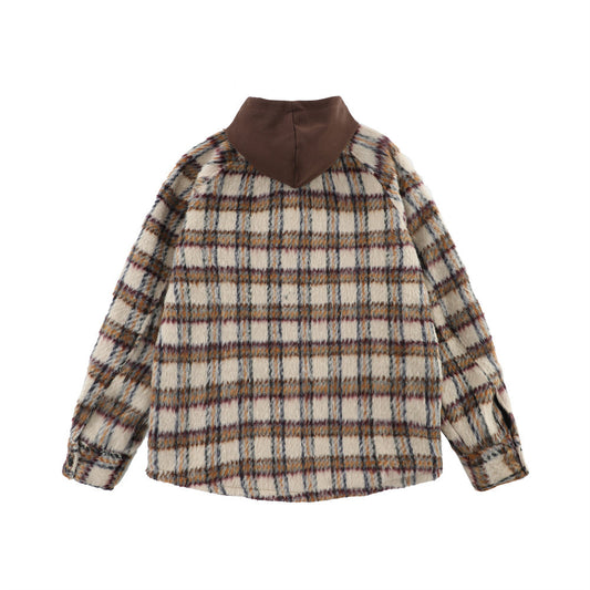 Colorblock Hood Jacket Coat For Men