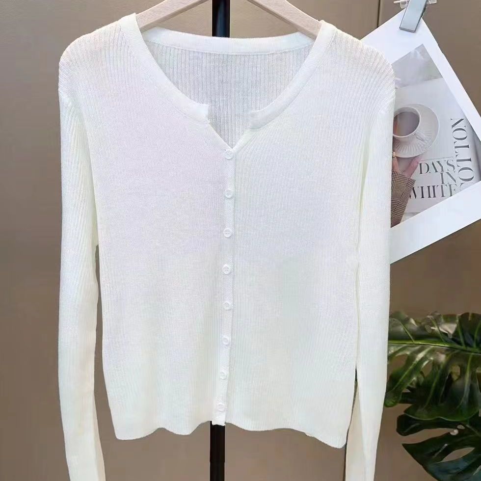 Outer Wear Slim Fit Sweater Cardigan Outerwear Top