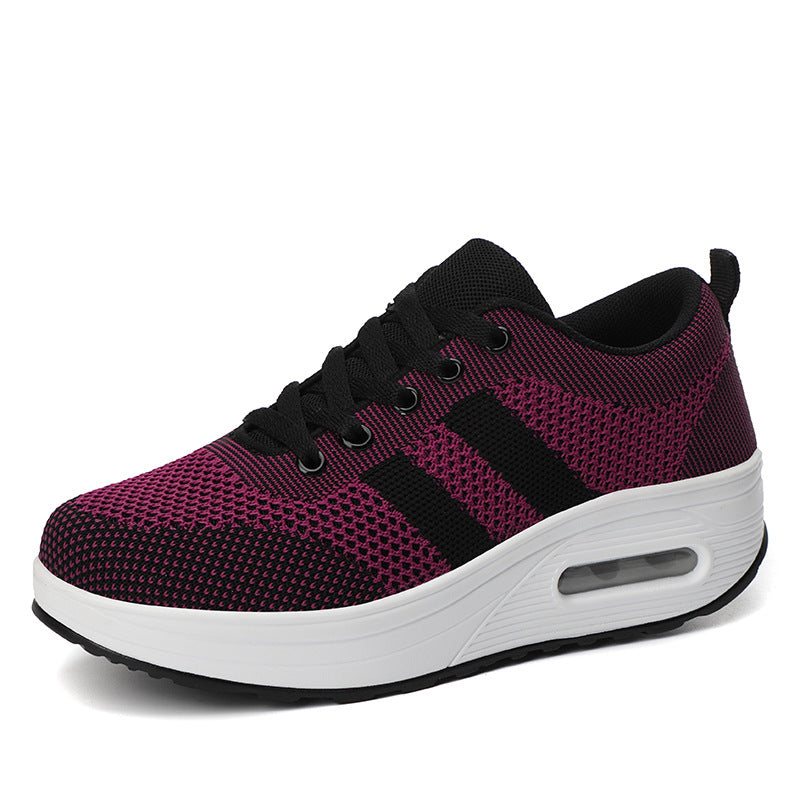 Autumn New Flying Woven Mesh Breathable Sports Casual Shoes