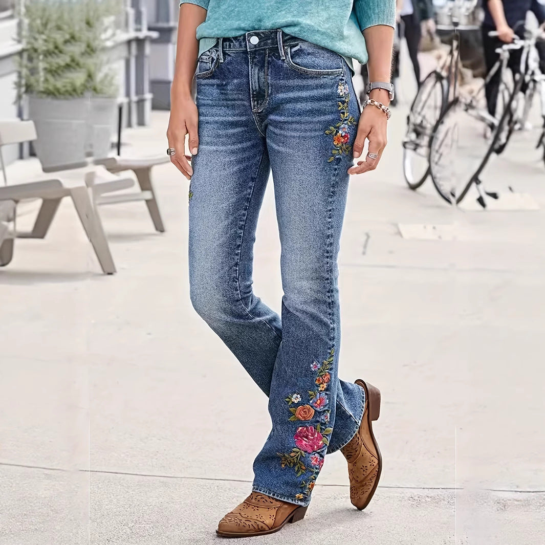 High-elasticity Denim Jeans Instagram-style Trendy Slimming Fit
