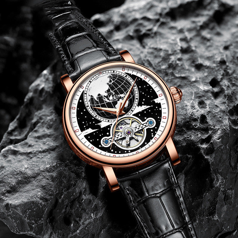 Men's Fashion Fully Automatic Waterproof Tourbillon Watch