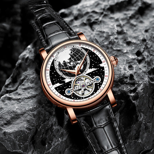 Men's Fashion Fully Automatic Waterproof Tourbillon Watch