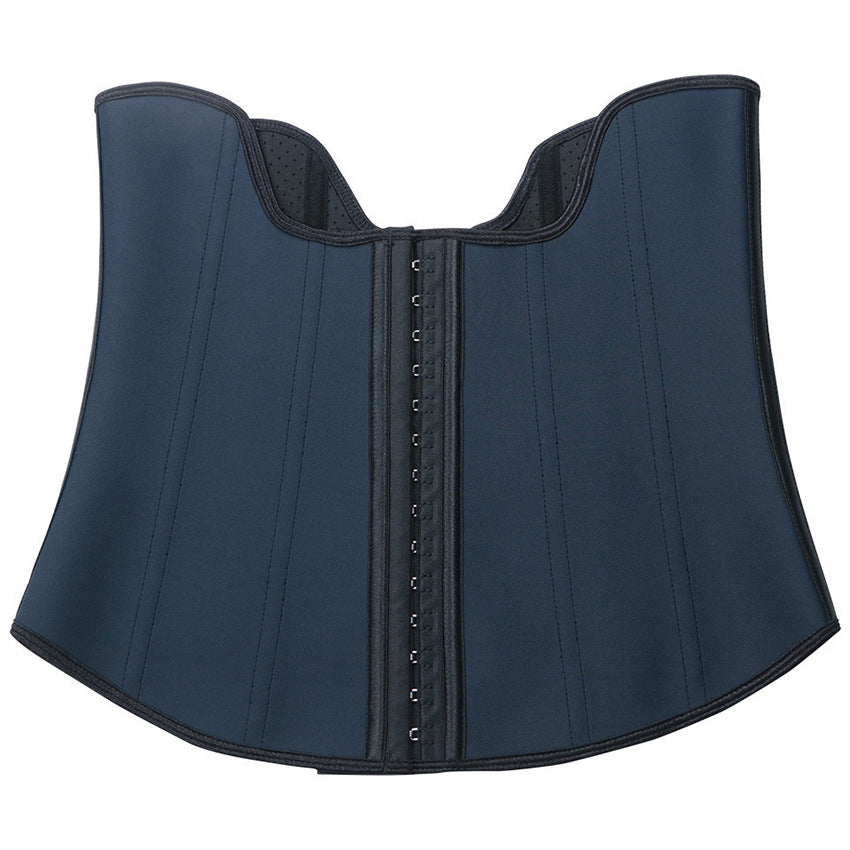 New Rubber 13 Pieces Steel Rib Shapewear Belly Band Dark Blue