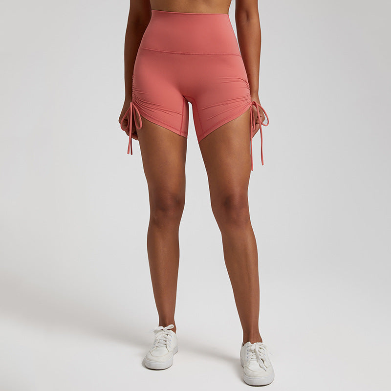 Sports Shorts Women's Drawstring Adjustable High Waist