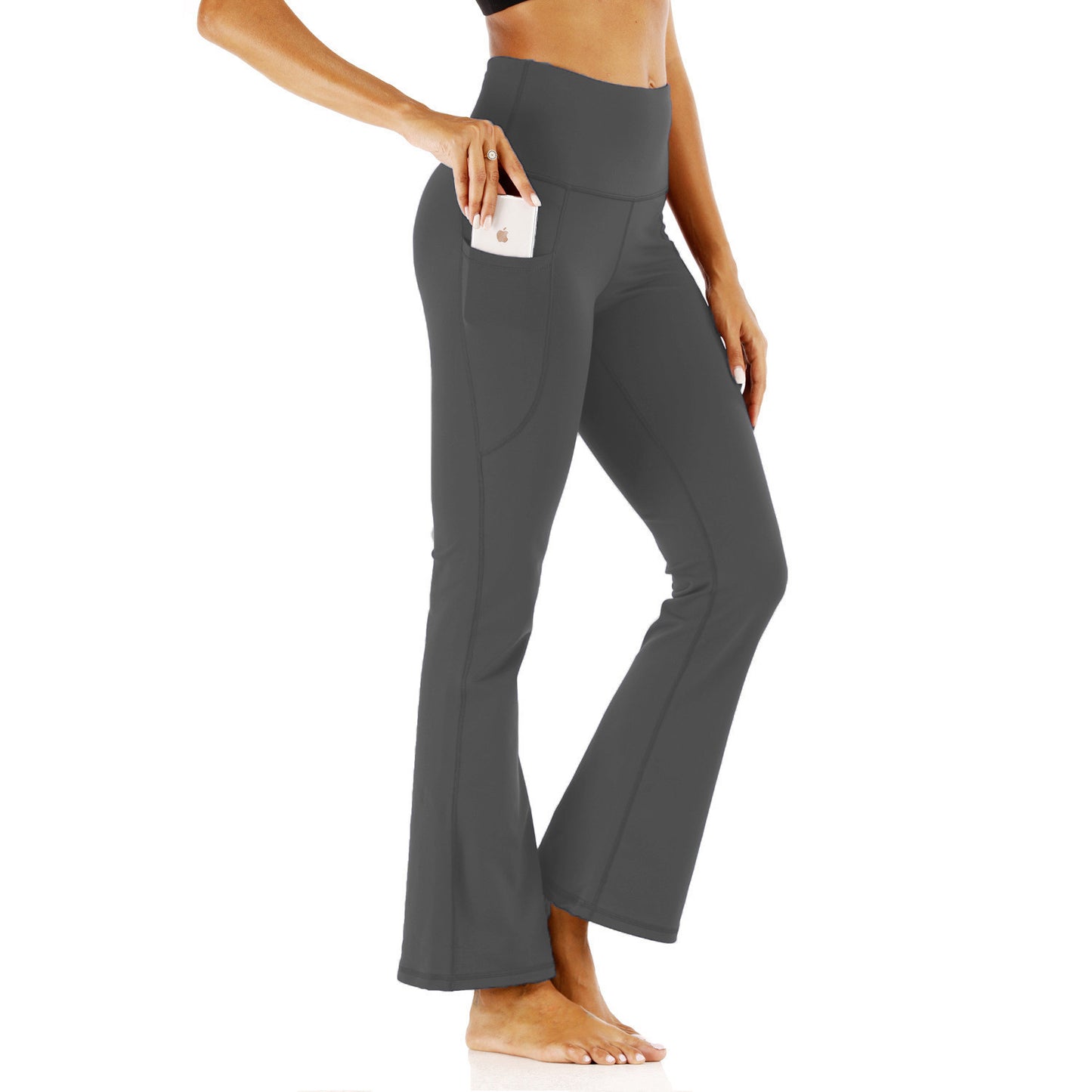 High Waist Solid Color Tight Skirt Running Fitness Pants Yoga