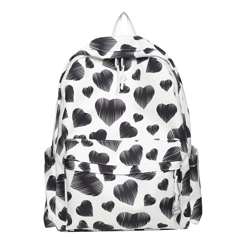 Korean Style Sweet Love Backpack Women's Large Capacity Lightweight
