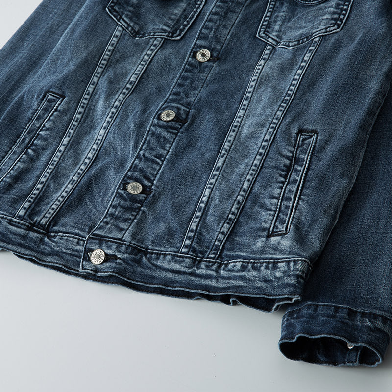 Plus Size Men's Denim Clothes Jacket Coat