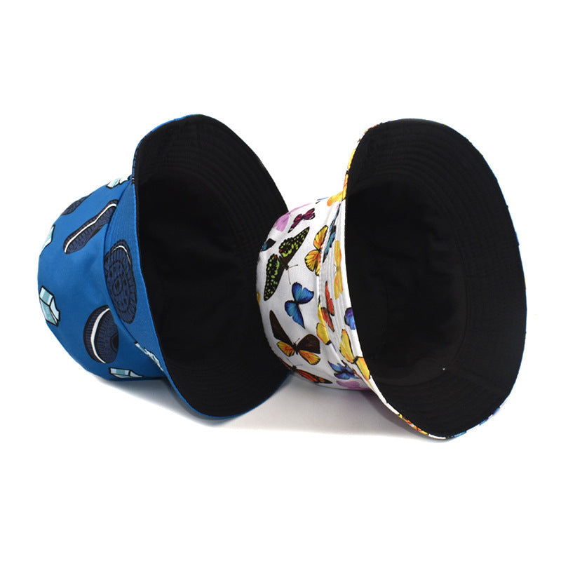 Reversible Wear Bucket Foreign Trade Men's Summer Outdoor Sun Protection Sun Hat