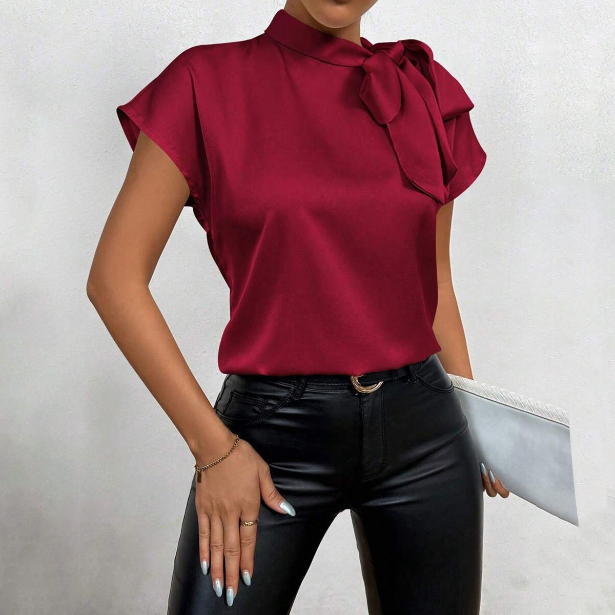 European And American Popular Satin Shirt For Women