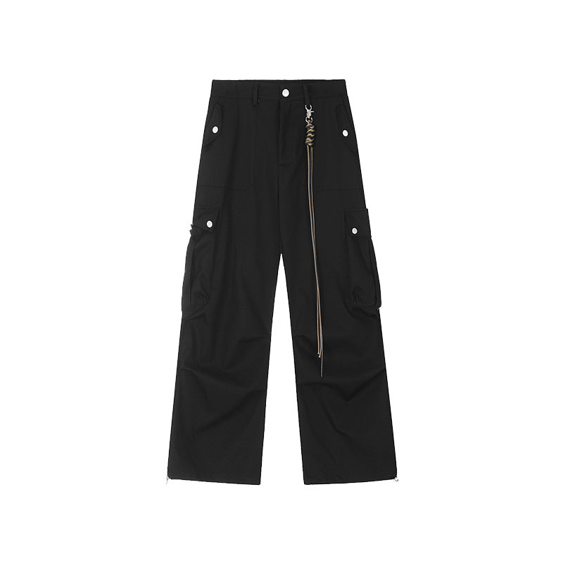 Men's And Women's Retro Wide Leg Workwear Pants