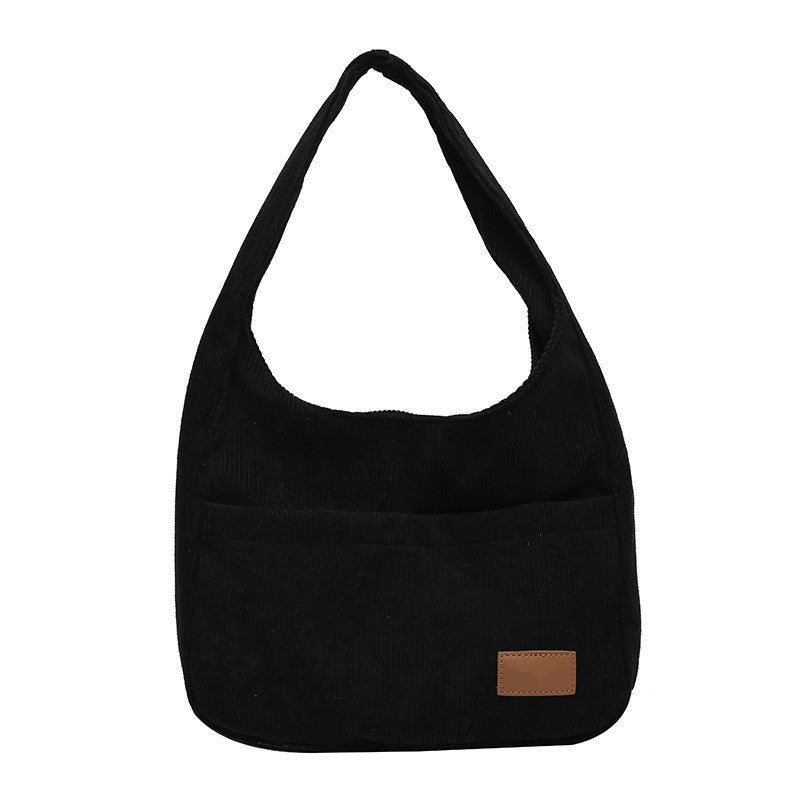 Fashion Trend High Capacity Corduroy Shoulder Bag