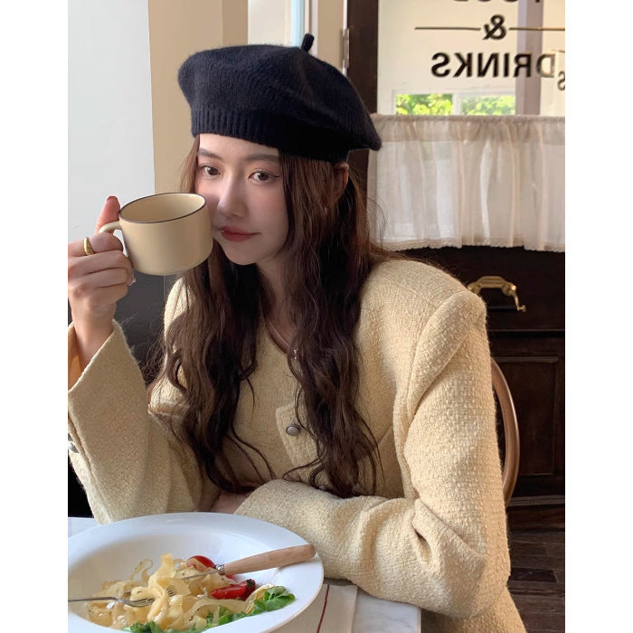 Retro Long Sleeve Loose Korean Style Purple Coat