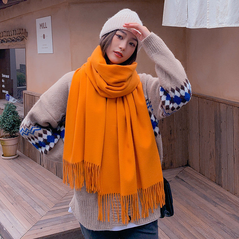 Men's Fashion Solid Color Scarf Shawl