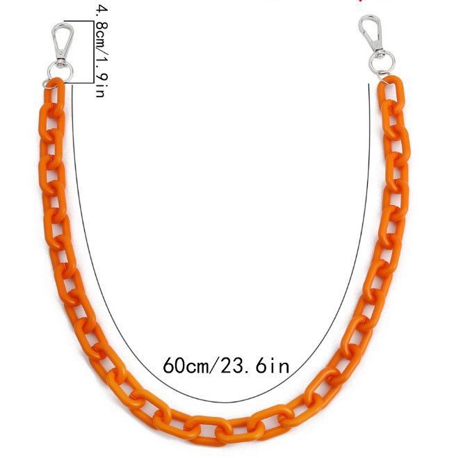 Red Waist  Candy Color Resin Trouser Chain Hanging Ornaments