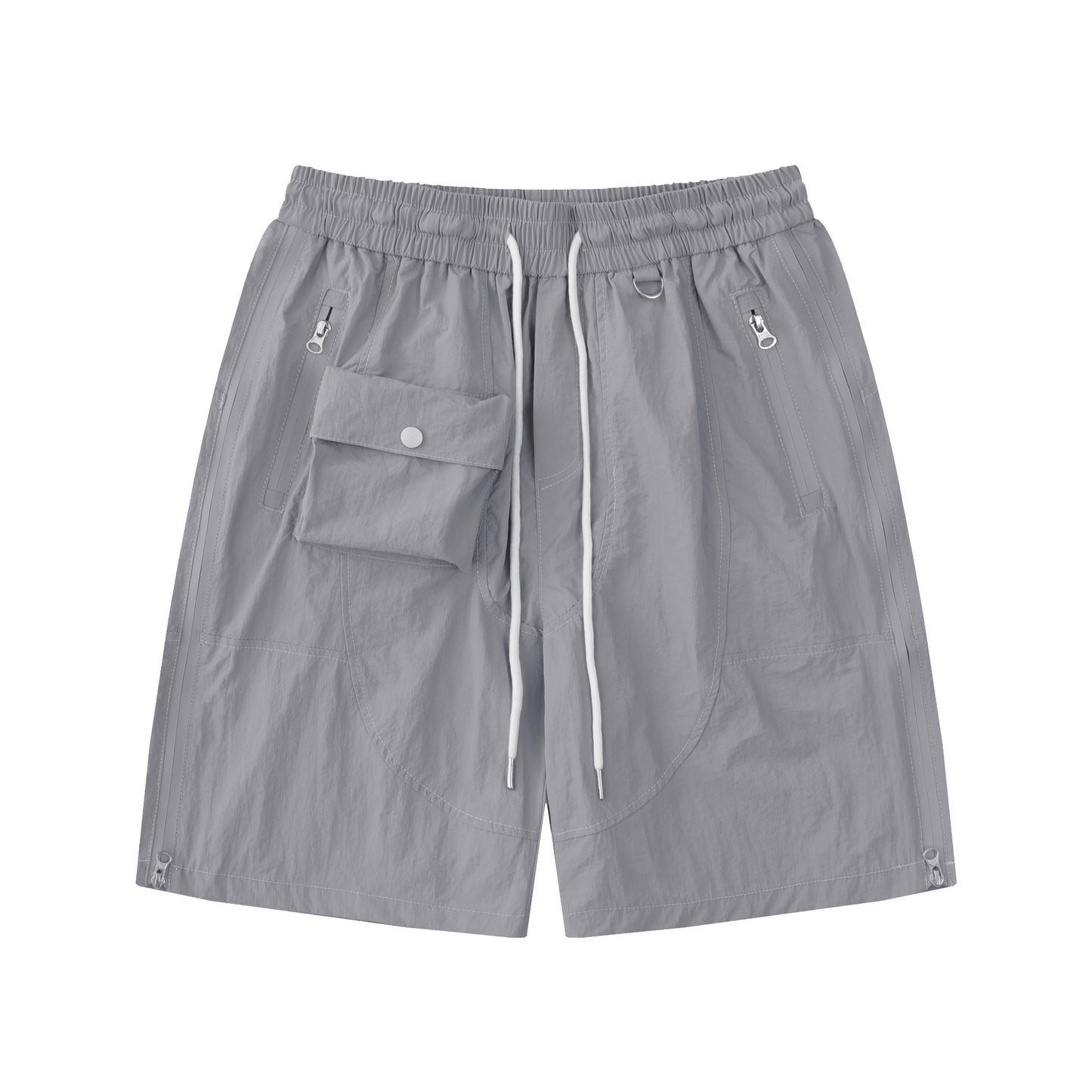 American Retro Multi-pocket Functional Workwear Shorts