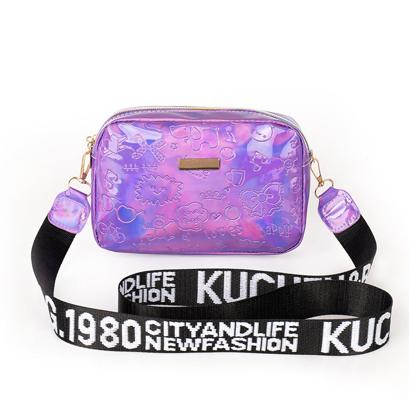 Letter Small Square Bag One Shoulder Crossbody