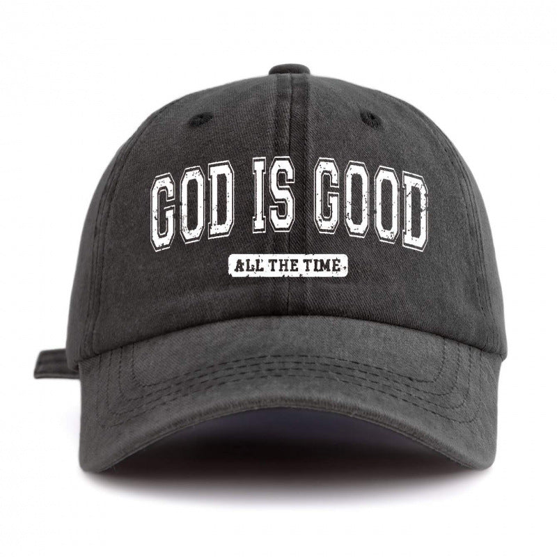 Water-washed Cotton Printed Hat With A Vintage Worn-in Look