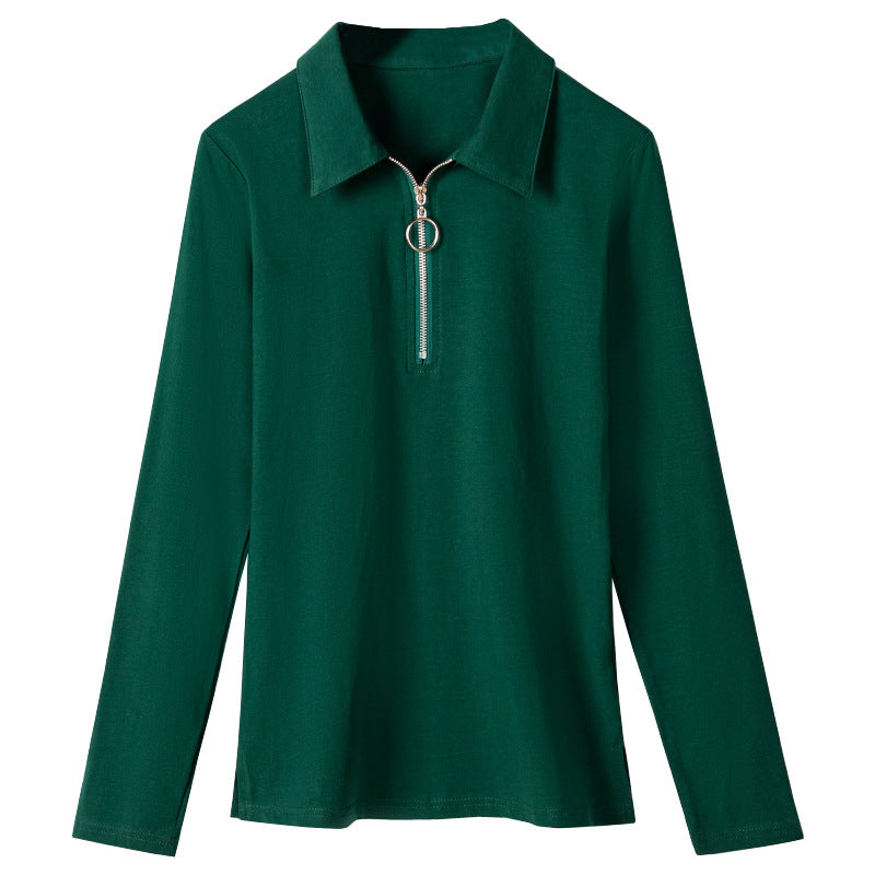 Womens Stylish Casual Slim-fit Lapel Top