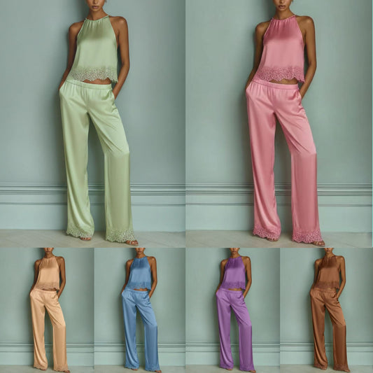 Women's Camisole And Wide-leg Pants Set