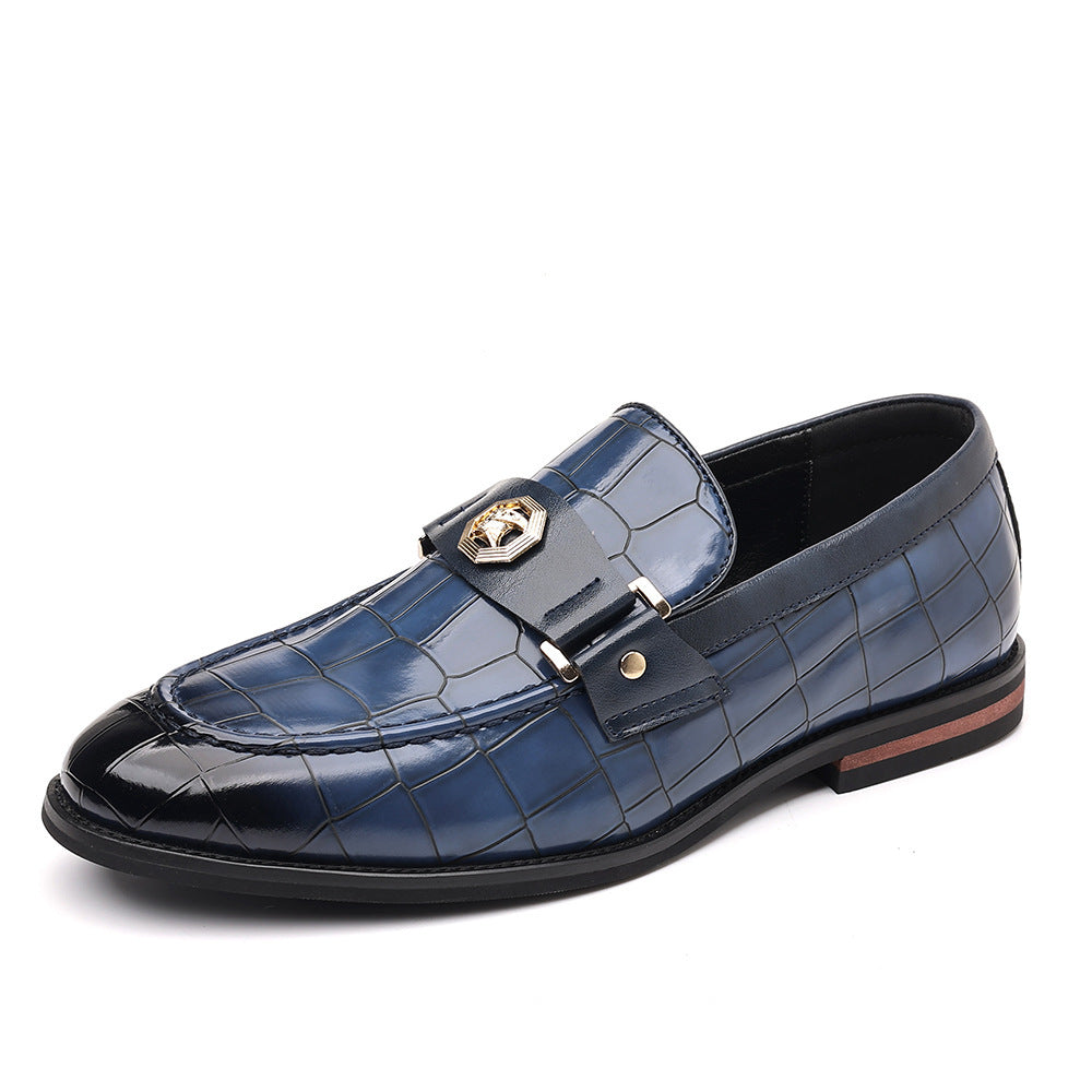Men's Plus Size Plaid Casual Loafers