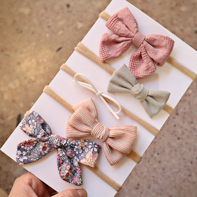 Baby Bow Tie Hair Hoop Nylon