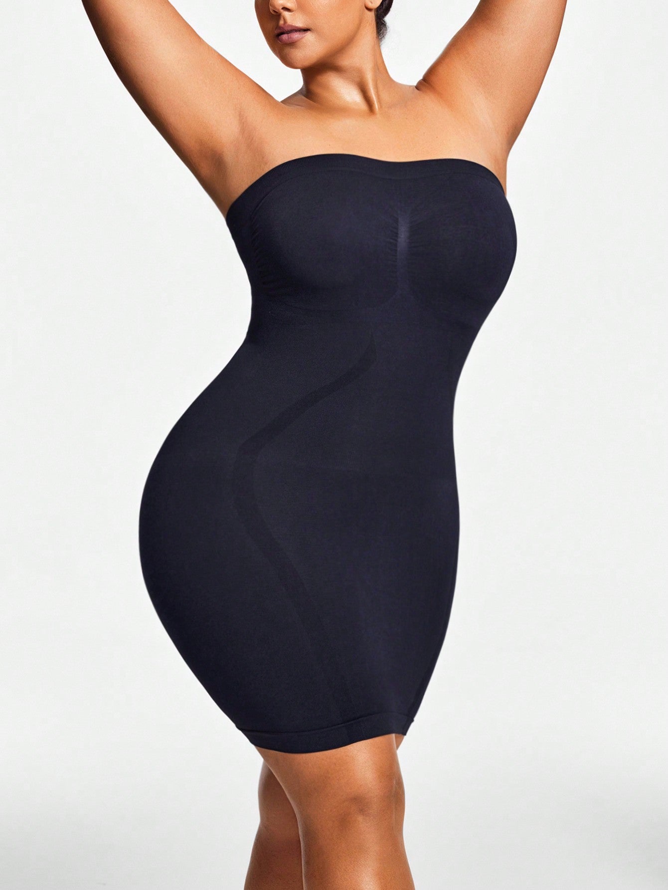Women's Firm Control Strapless Shapewear Dress - Full Body Contour & Slimming