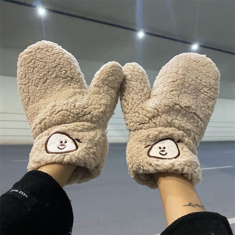 Cartoon Thickened Warm And Cold Gloves