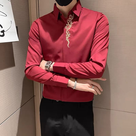 Handsome Embroidered Shirt With A Personalized Touch