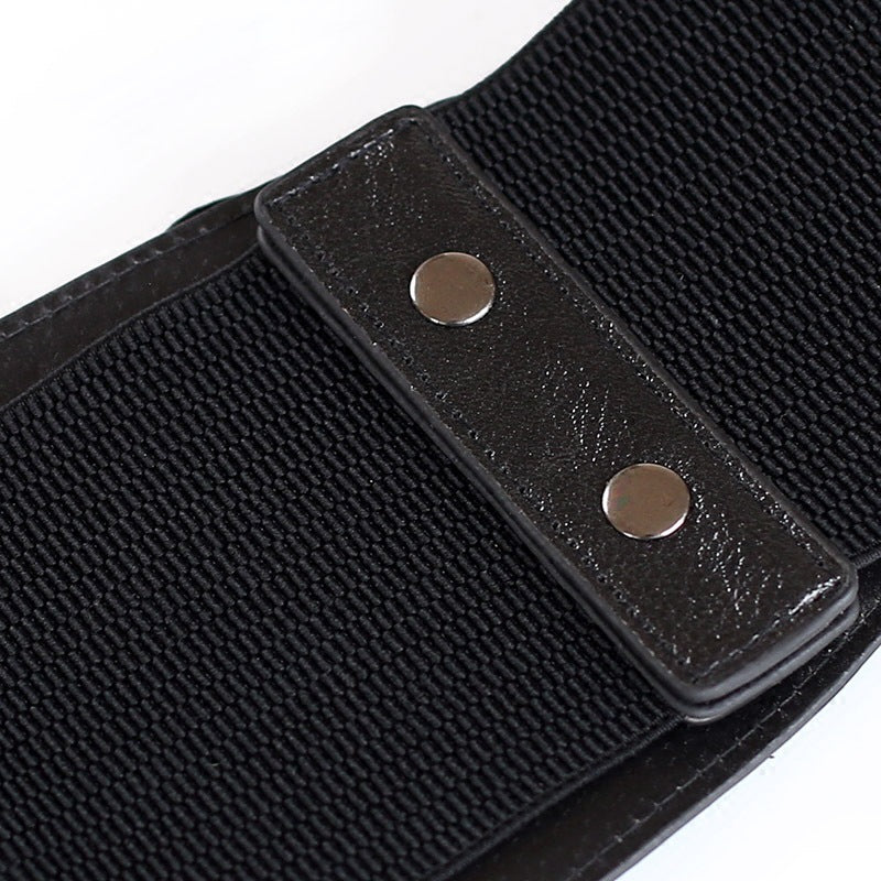 Women's Fashion Elastic Fringe Stretch Extra Wide Waistband