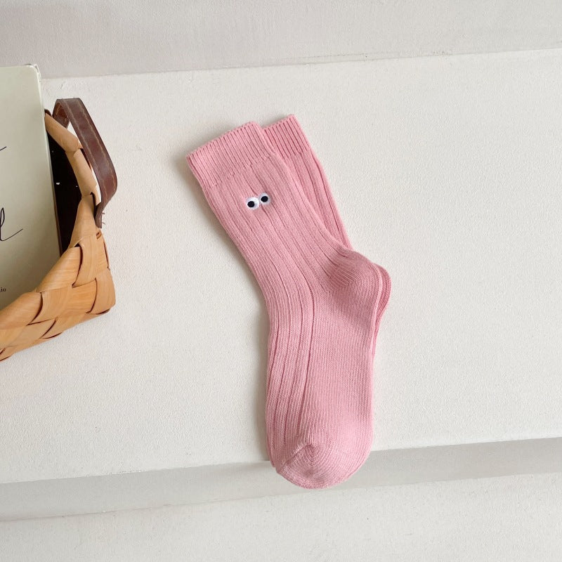 Japanese Autumn Winter Retro Embroidered Mid-calf Ins Socks