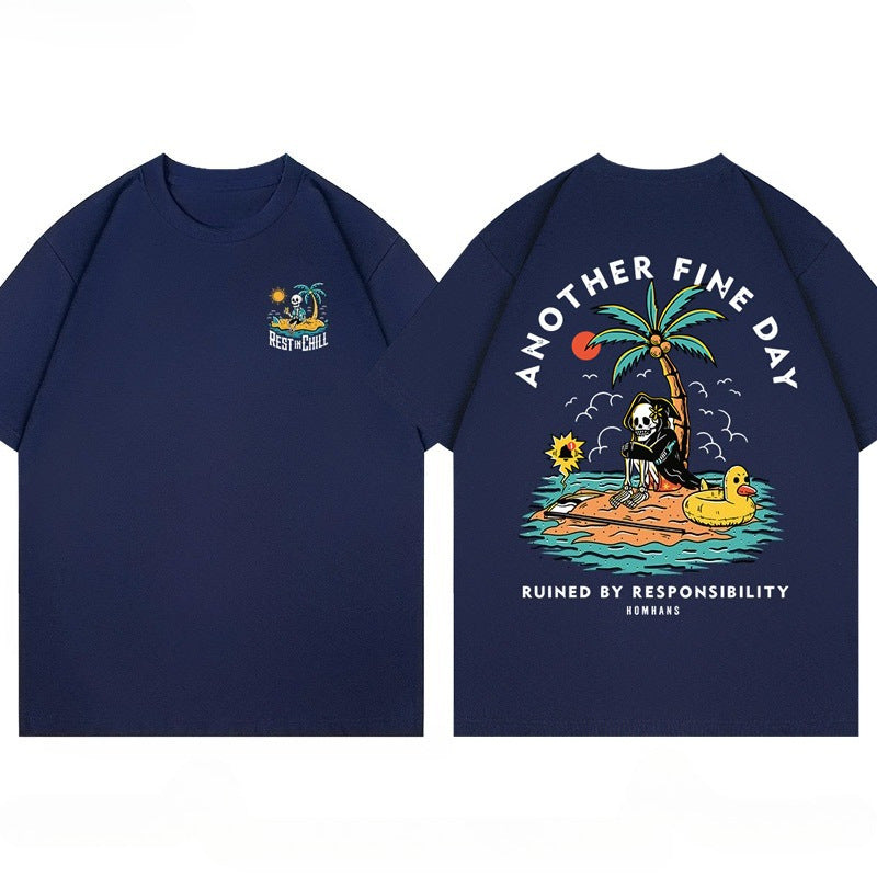 Summer Popular Holiday Print T-shirt