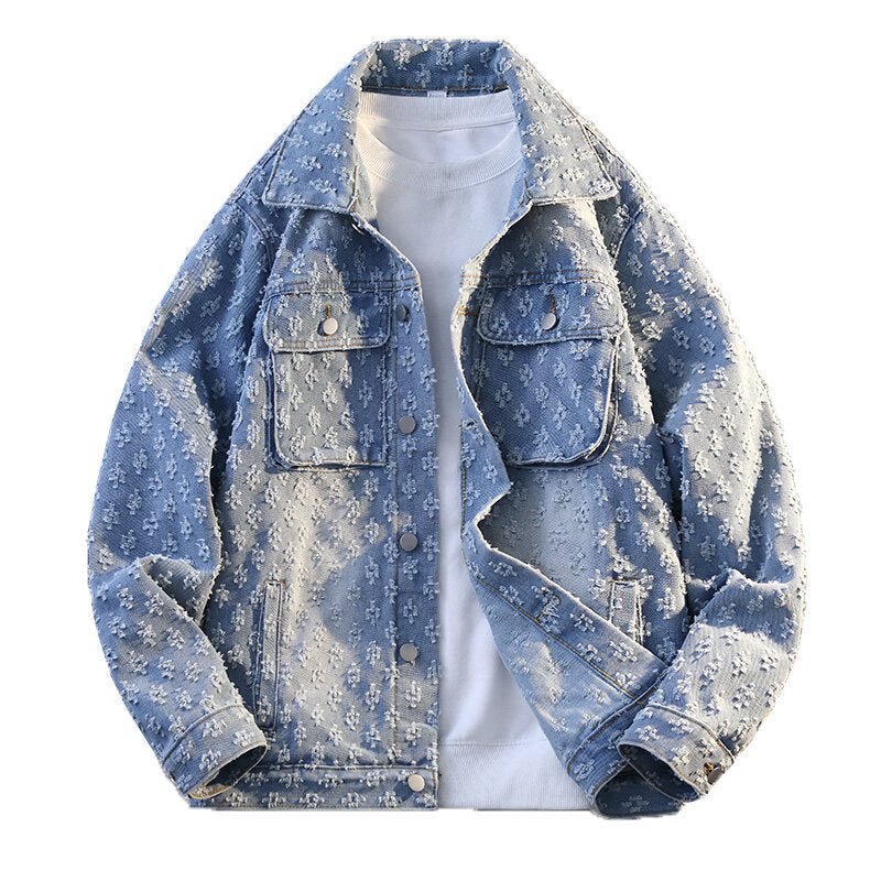 Denim Coat Youth Spring Men's Blue