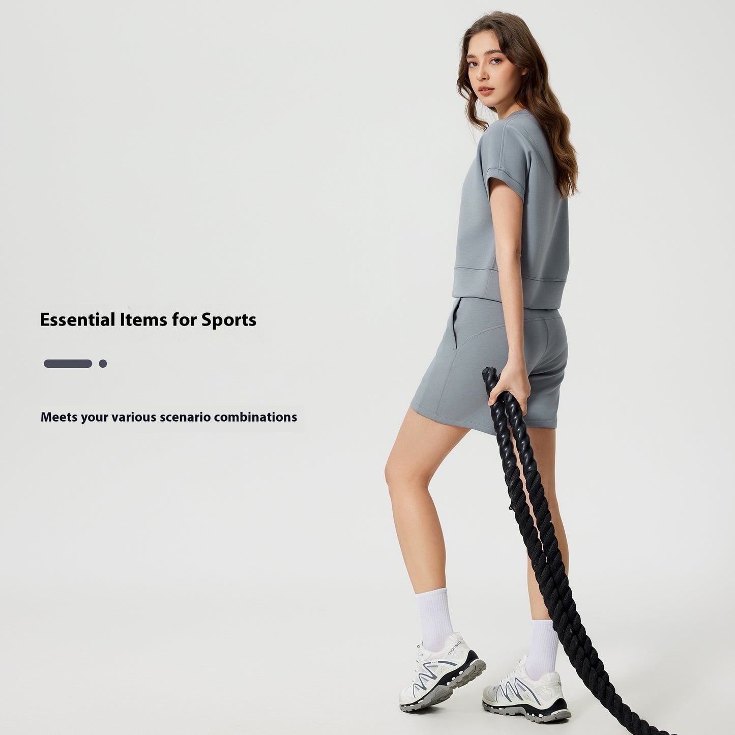 Fritidssport Cloud Sense Air Layer Kort Løs Tynd Yoga T-shirt