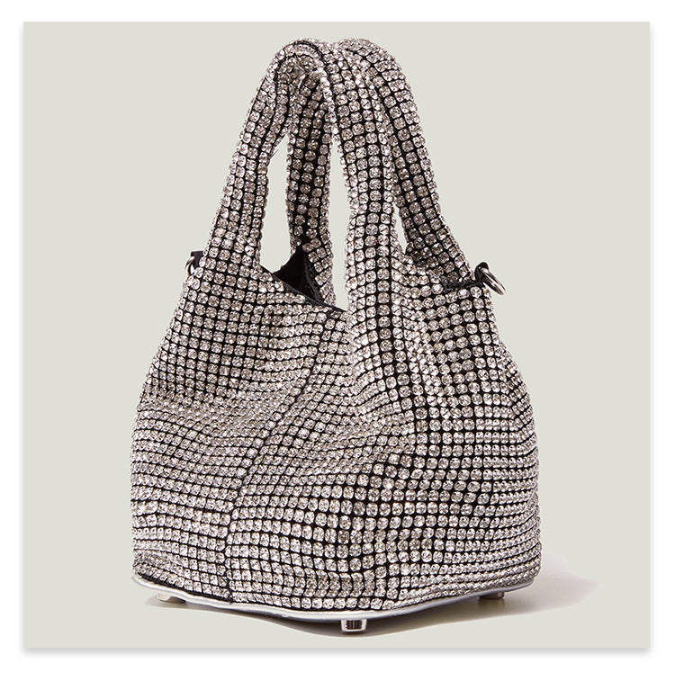 Compact Water Diamond Cross-body Bag Reflective Versatile