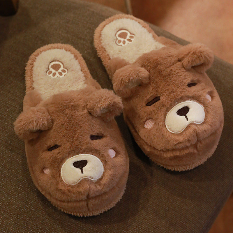 Warm Thick Sole Indoor Household Couple Cotton Slippers